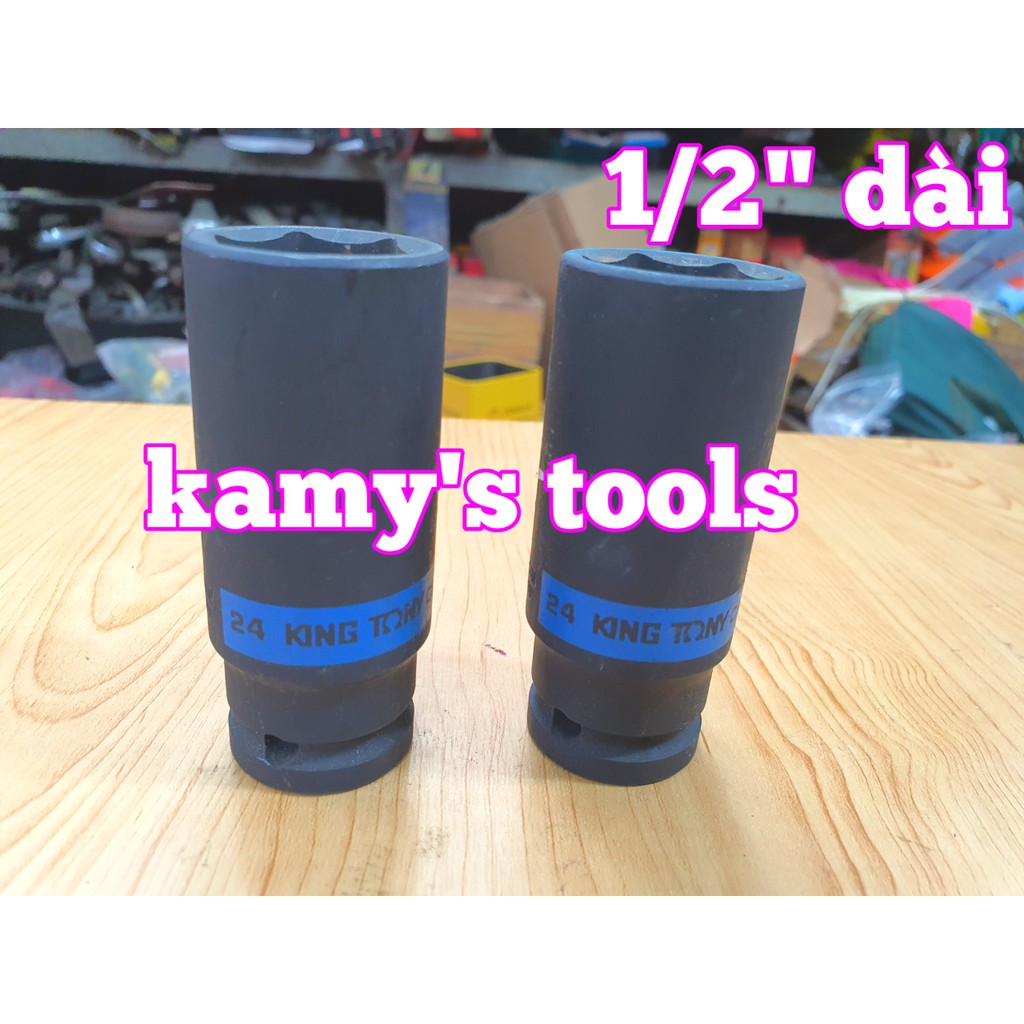 Đầu tuýp 1/2 đen dài 80mm kingtony 8-32mm model 4435