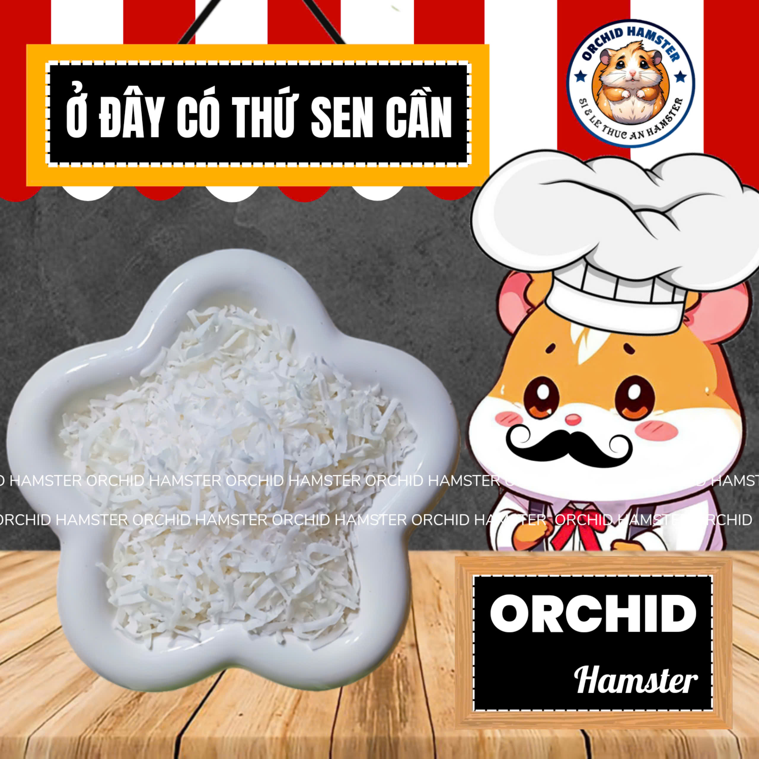 Dừa Khô Sấy Lạnh Dành Cho Hamster/Sóc/Thỏ/Nhím Và Thú Nhỏ