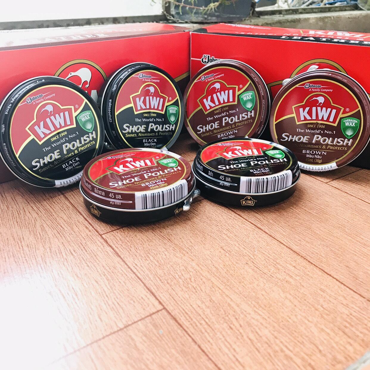 XI ĐÁNH GIÀY KIWI MÀU ĐEN HÀNG THÁI_DẠNG SÁP 45ML