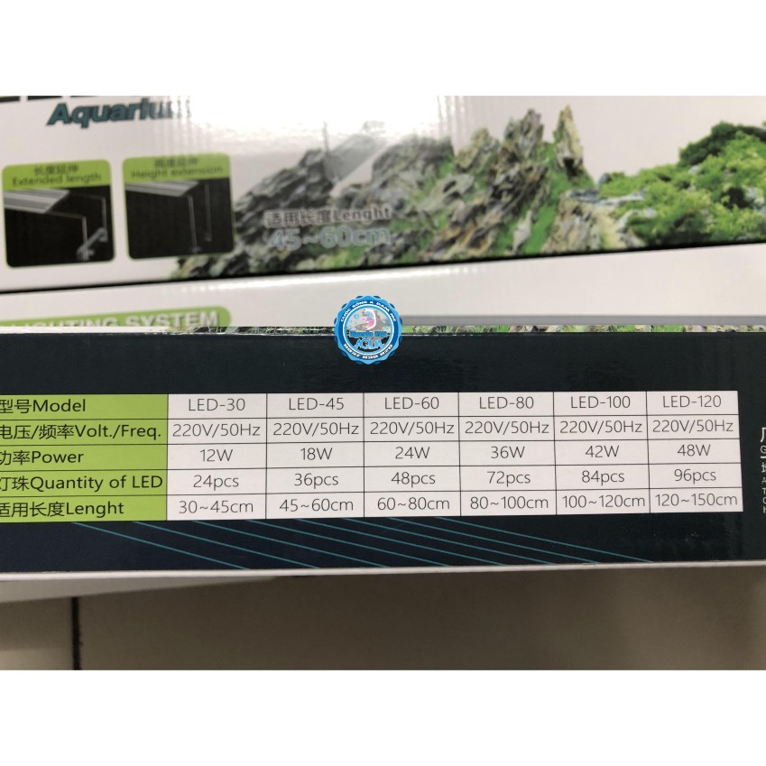 Đèn Led AquaBlue - Đèn led cho hồ thủy sinh 30-45cm