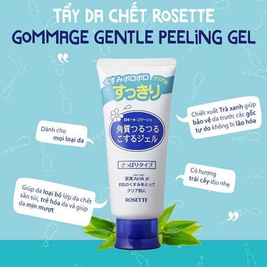 [HÀNG CHÍNH HÃNG] Tẩy Tế Bào Chết Cho Da Mặt Rosette – NỘI ĐỊA NHẬT