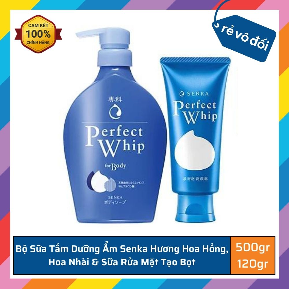 Senka perfect sparkle 500g foam cleanser 120 ml moisturizing shower gel & cleanser