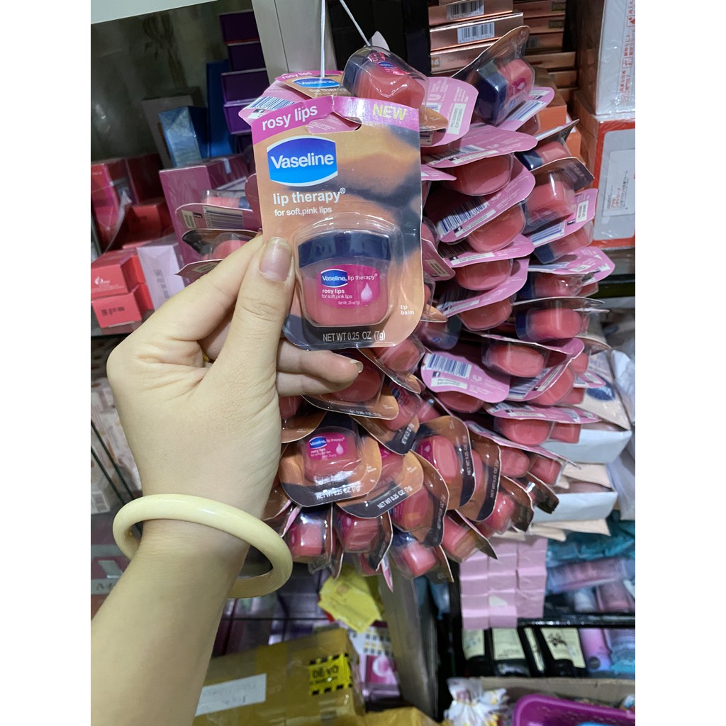 [HCM]son dưỡng môi vaseline lip therapy 7g - rosy lips