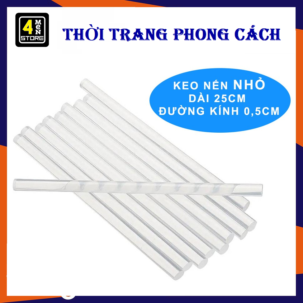 [HCM]⚡ Tặng Kèm 10 Keo Silicon ⚡ Combo 01 Súng bắn Keo 20W + 10 Keo Nến Nhỏ Dài 25cm