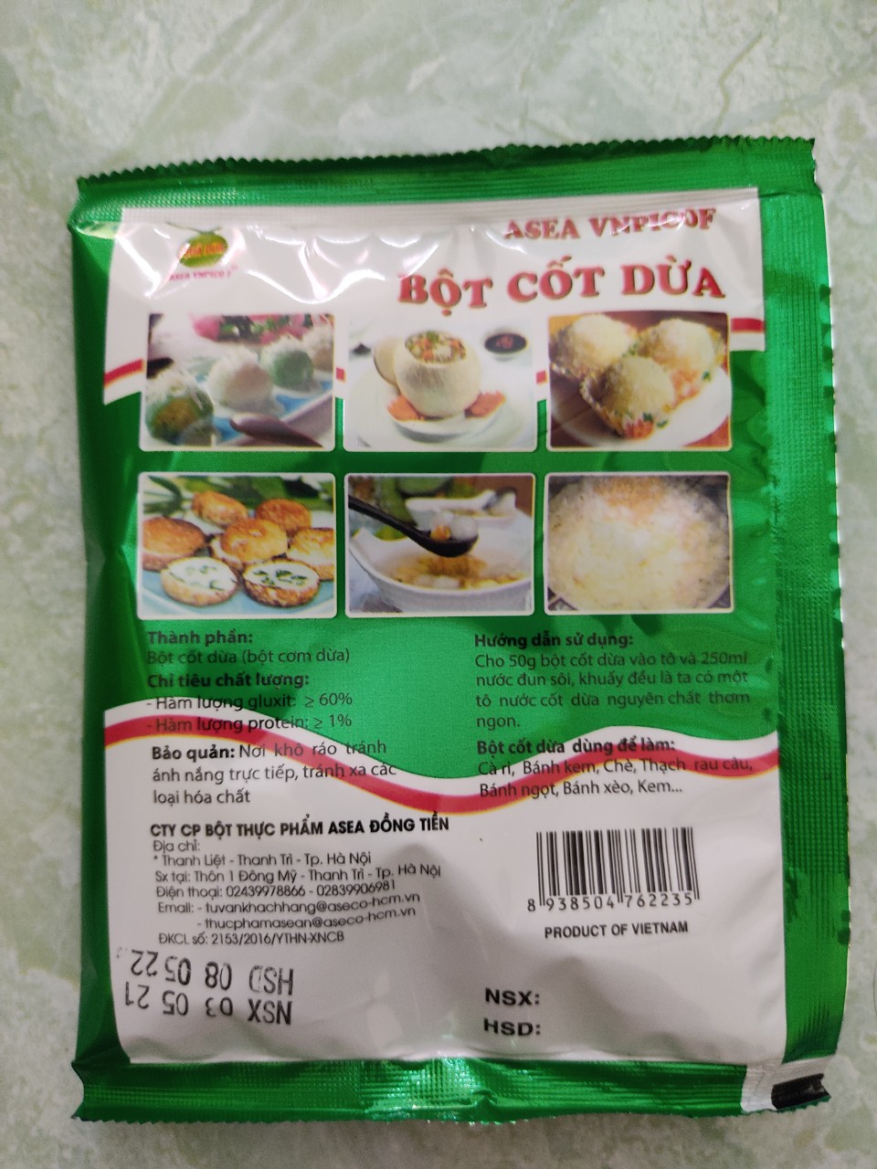 Bột cốt dừa nguyên chất 50g