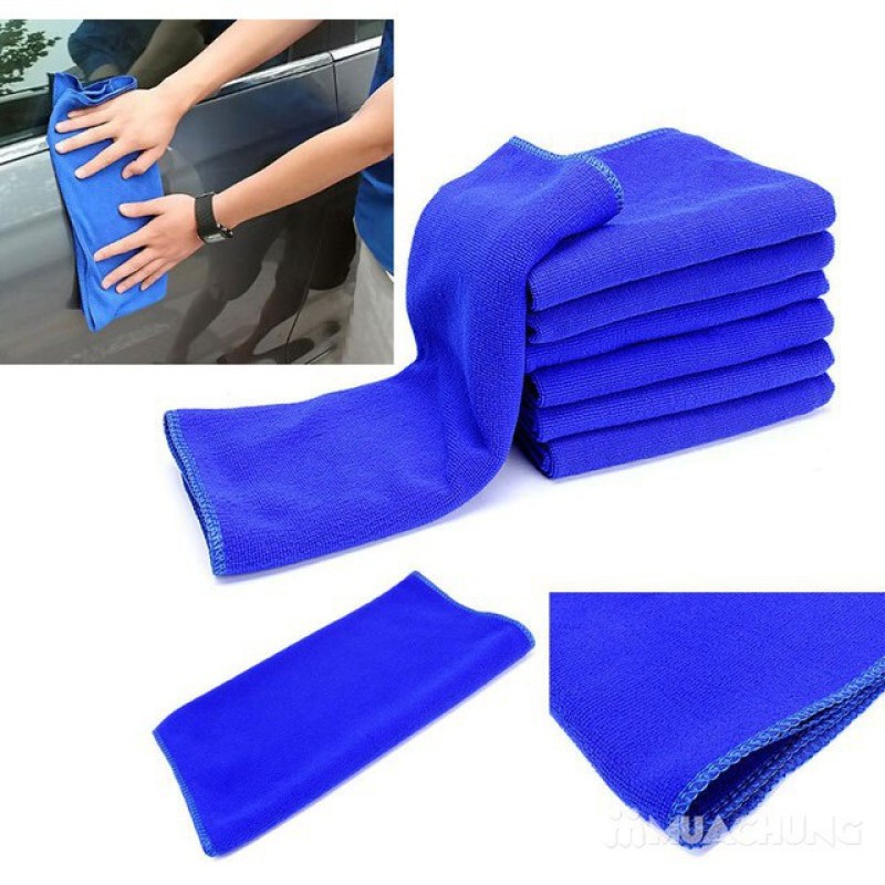 Khăn lau oto đa năng kích thước 30x70cm chất khăn Microfiber siêu mềm mịn thấm bám bụi cực tốt không làm cho xe bị xước sơn khi sử dụng thích họp cho mọi công việ chăm sóc xe hơi