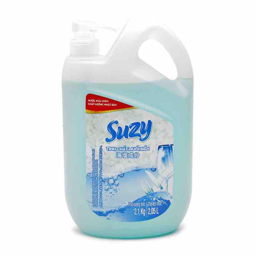 Nước rửa chén suzy muối biển không mùi 4l