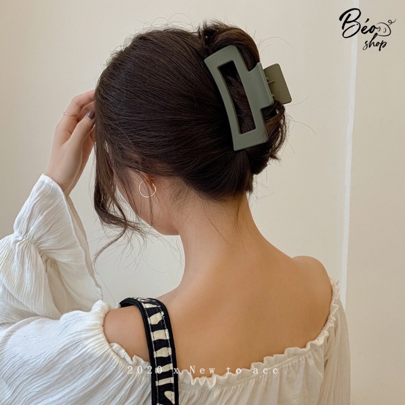 Kẹp Tóc Càng Cua NHÁM Cỡ Lớn Phong Cách Hàn Quốc