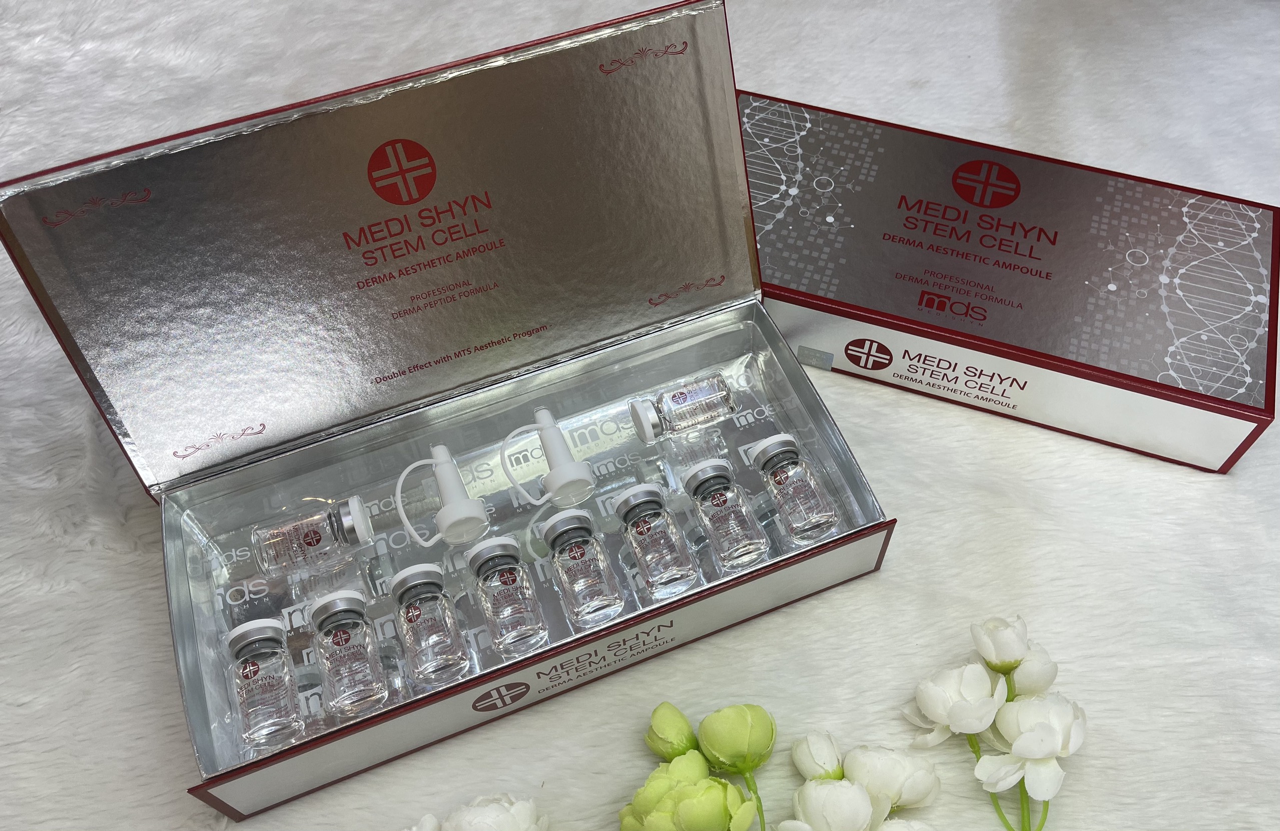 Siêu tế bào gốc phục hồi, dưỡng trắng và trẻ hoá làn da Medi Shyn Stem Cell Derma Aesthetic Ampoule