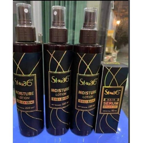 Xịt dưỡng Mềm mượt tóc Mosture Lotion Collagen 220ml