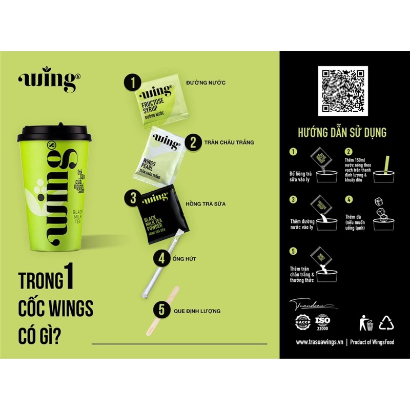 Trà Sữa Wing Vị Hồng Trà- Huệ Lan Mart