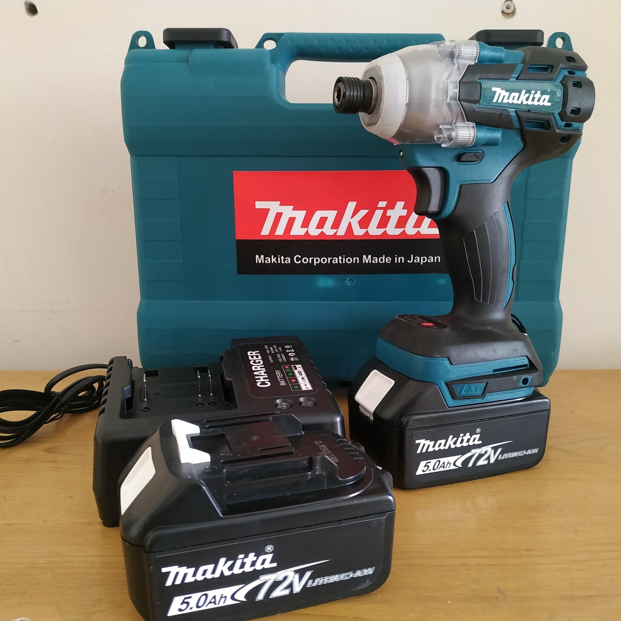 Máy vít Makita không chổi than, pin chuẩn 10 cell