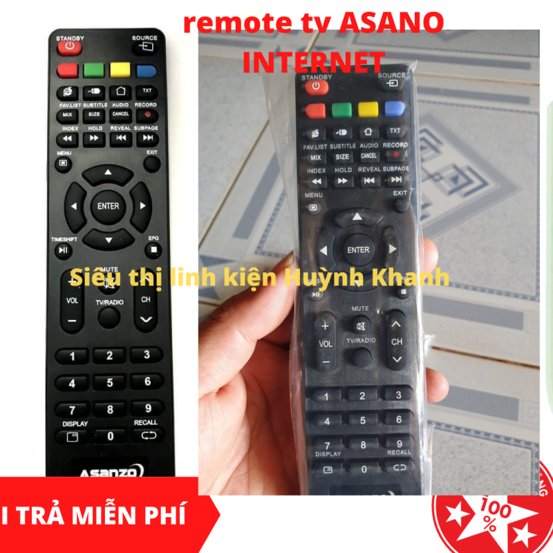 Bảng giá REMOTE TV ASANO INTERNET BỀN ĐẸP CHÍNH HÃNG
