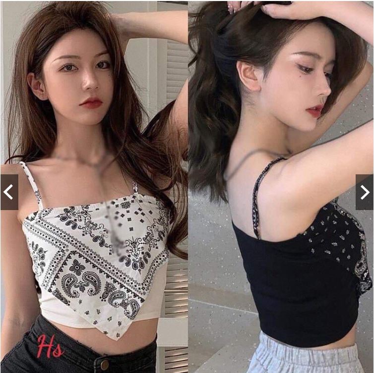 Áo yếm tam giác in thổ cẩm