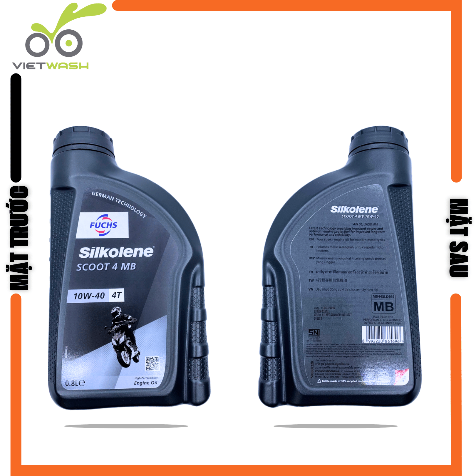 [FUCHS] Nhớt xe ga Fuchs Silkolene Scoot 4 10W40 API SL 800ml