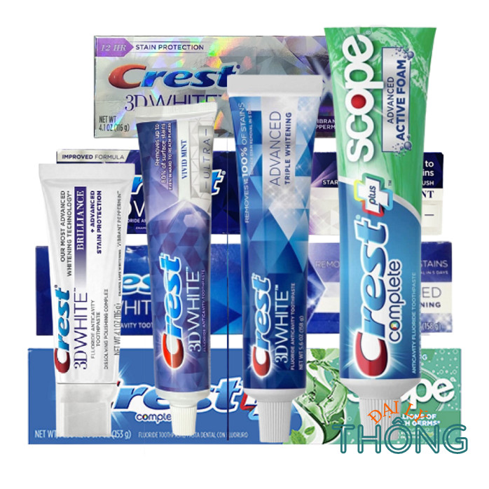 Toothpaste white teeth crest complete plus scope 3D White ultra brilliance
