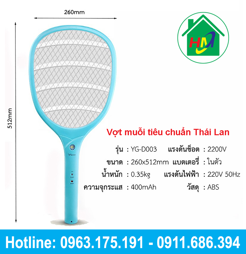 Vợt Bắt Muỗi Thái Cao Cấp YAGE YG-D003