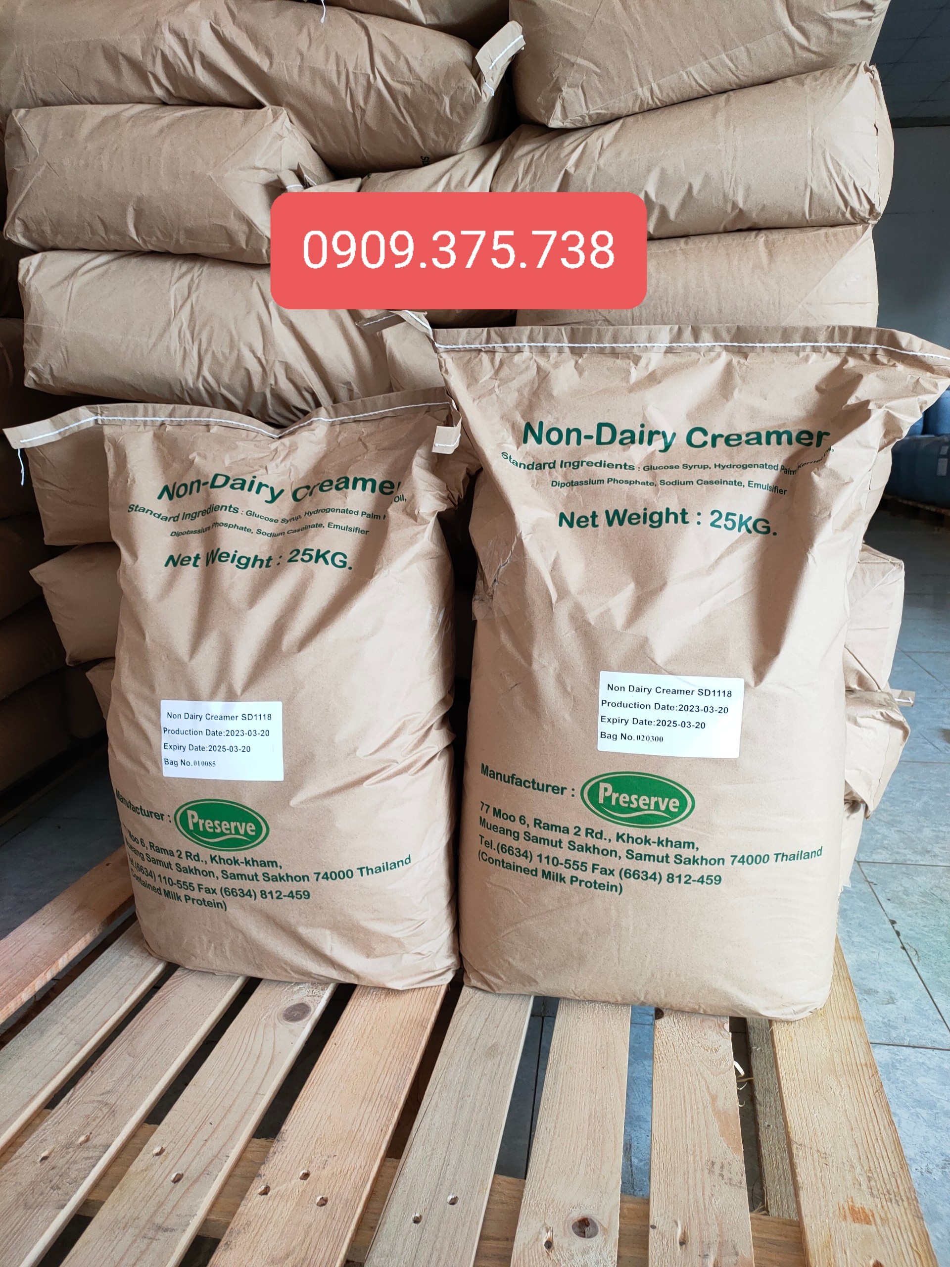Gói 1kg, bột sữa béo nấu trà sữa _ non dairy creamer _ thái lan _