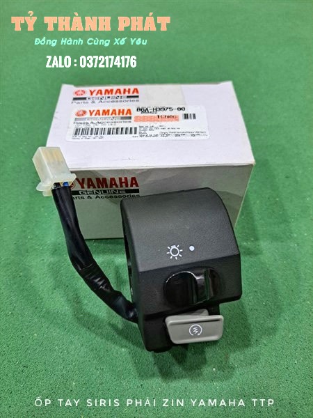 ỐP tay Sirus trái phải zin yamaha chính hãng, cùm công tắt xe sirus