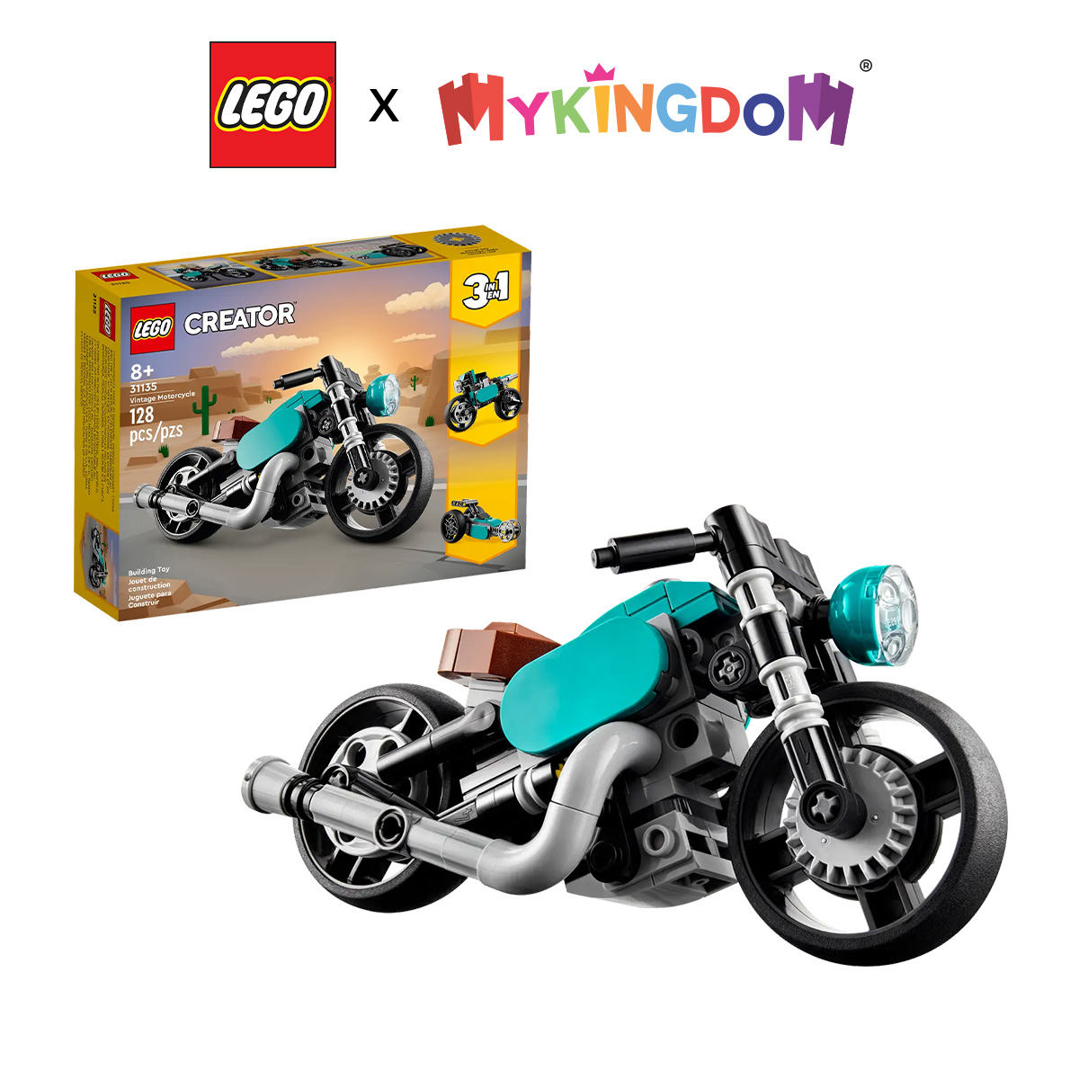Đồ Chơi Lắp Ráp LEGO Xe Mô Tô Cổ Điển 31135 (128 chi tiết)