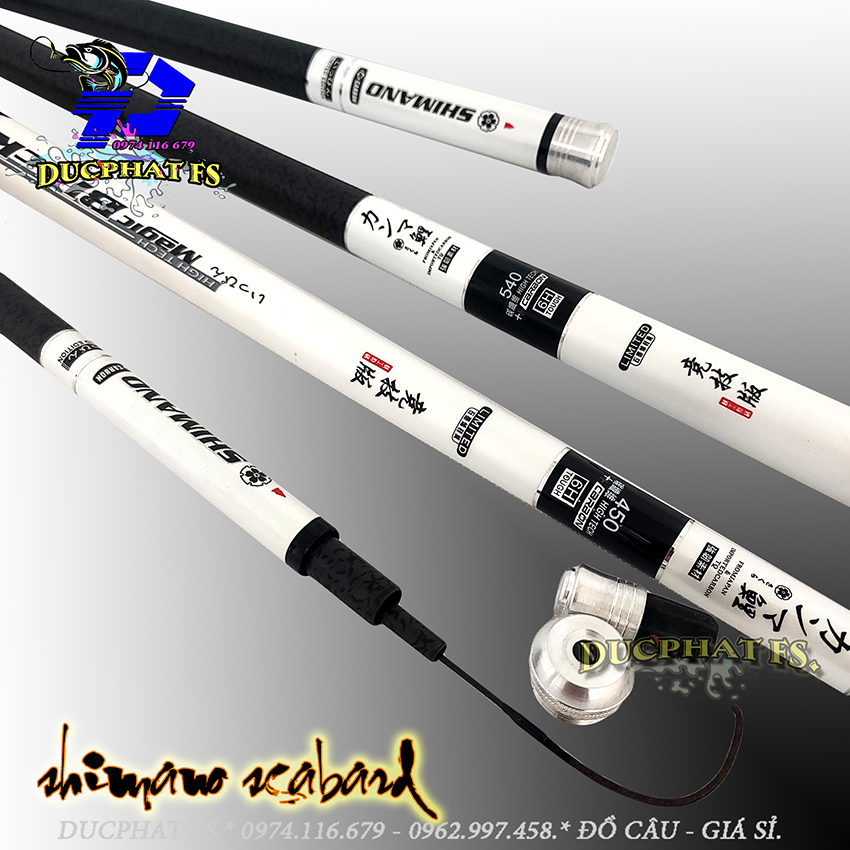 Cần câu đơn SCABARD , MAGIC BLACK. Cần câu đài 6h (tặng đọt phụ cao cấp)!