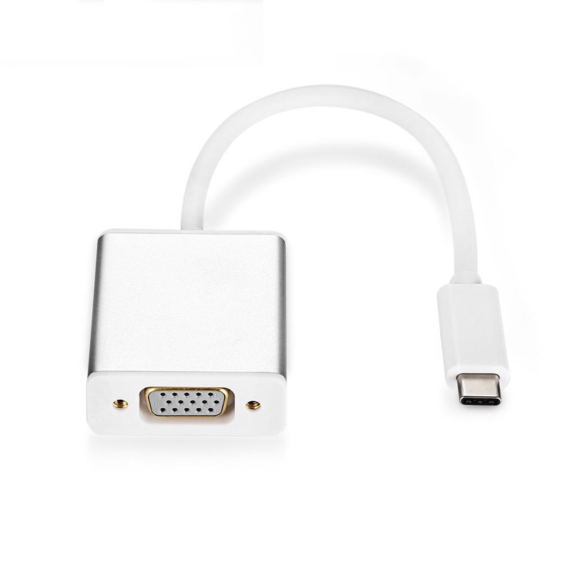 Cáp chuyển đổi typeC sang VGA VS - hỗ trợ FullHD (Màu Random) - Nhất Tín Computer