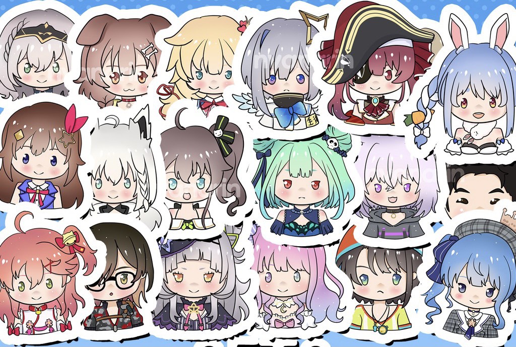 Set 30-60 Sticker Hololive