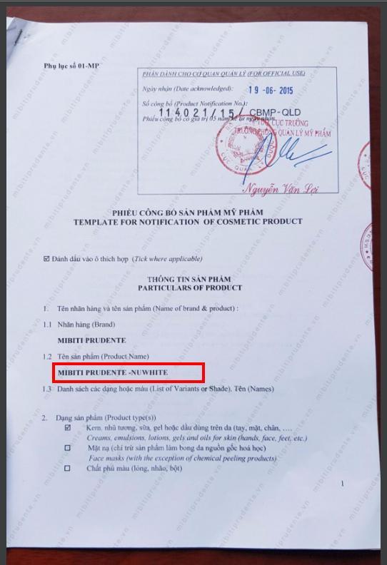 [HCM]KEM HỒNG MÔI NUWHITE L1A