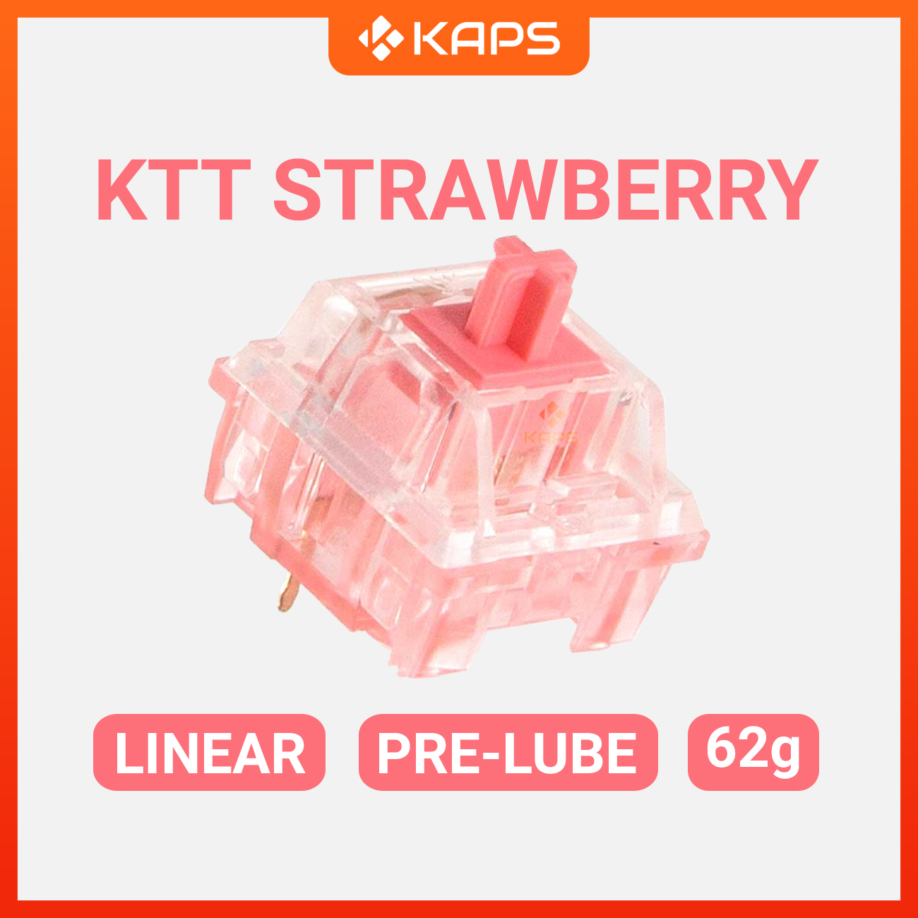 Switch KTT Dâu | KTT Strawberry | 5 Pin | Linear Switch | Switch KTT | Dùng cho bàn phím cơ