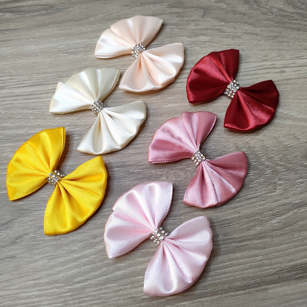 Nơ Trang Trí Đồ Handmade Size Nhỏ (nhiều màu 1 cái)