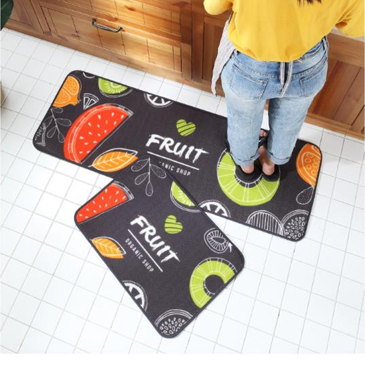 SET 2 Thảm Nhà Bếp  3D, Thảm Trải Sàn  (40*60 + 40*120 cm)