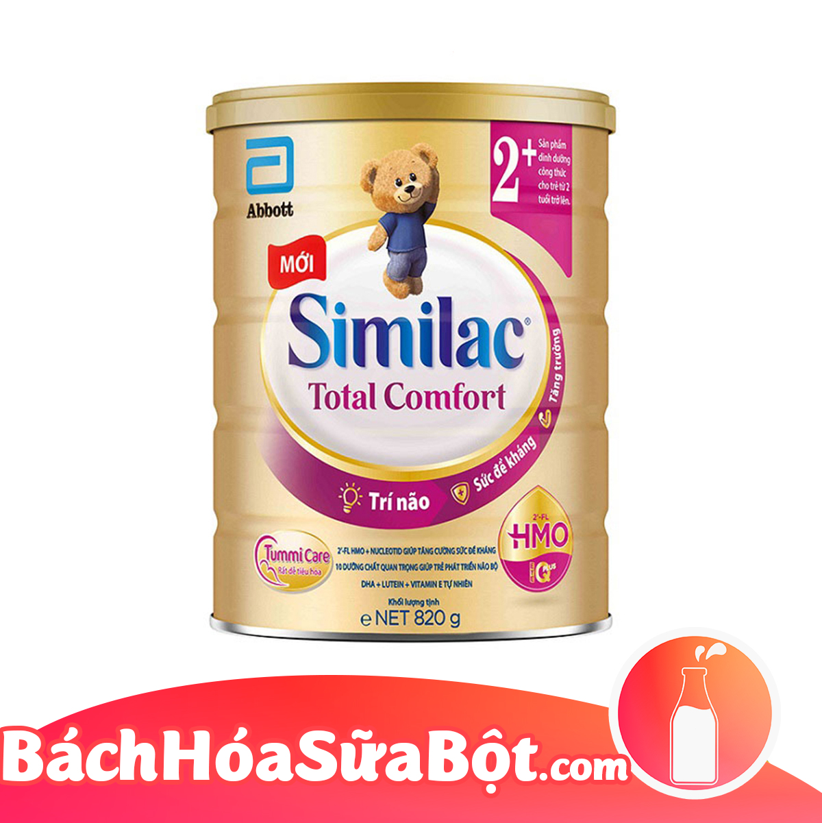 Sữa bột Similac Total Comfort 2+ 820g Dành cho trẻ từ 2 tuổi trở lên