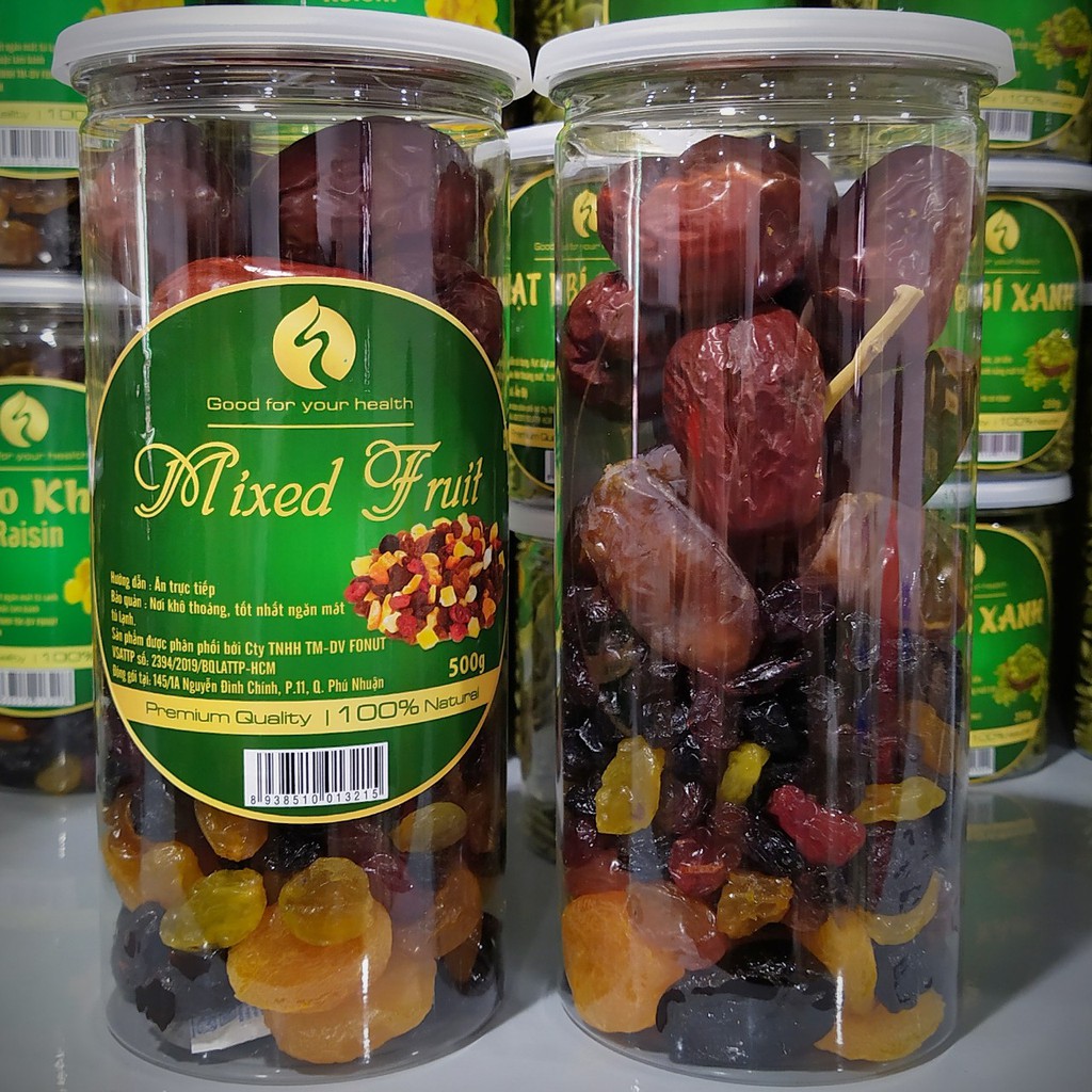[HCM]Mix trái cây sấy - hộp 500gram