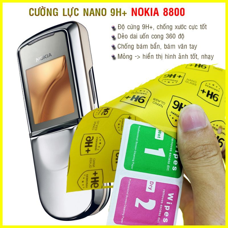 Dán cường lực dẻo nano Nokia 8800 anakin