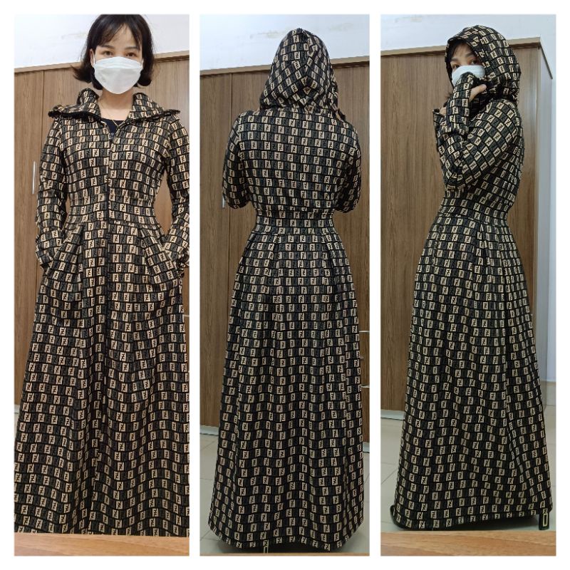 (GOODMAKET)Áo chống nắng toàn thân 2 lớp vải cotton ( mềm, nhẹ, thoáng mát)-Váy áo chống nắng toàn thân 2 lớp vải cotton chất xịn mềm êm nhẹ thoáng mát