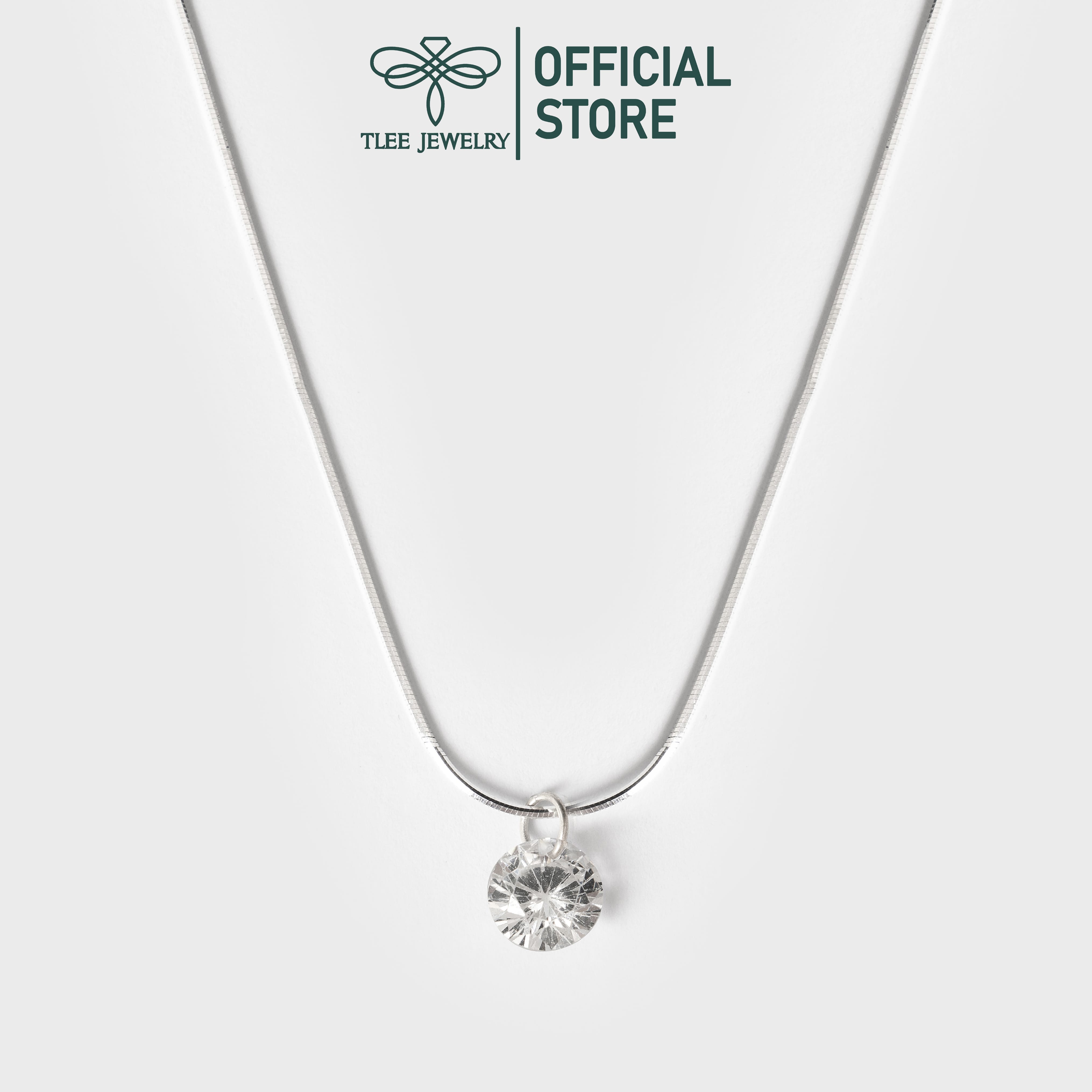 Dây chuyền bạc nữ TLEE mặt nụ đá sang trọng TleeJewelry D0133