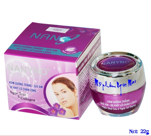 Kem dưỡng trắng Giữ ẩm Se khít lỗ chân lông dưỡng chất Ngọc Trai và Collagen NANYNO 22g