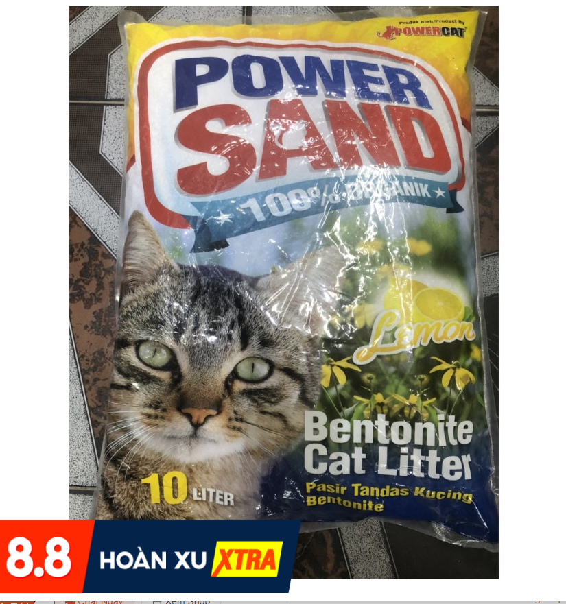 Cát Vệ Sinh Cát Đất Sét Power Sand Bentonite Cat Litter Túi 5L