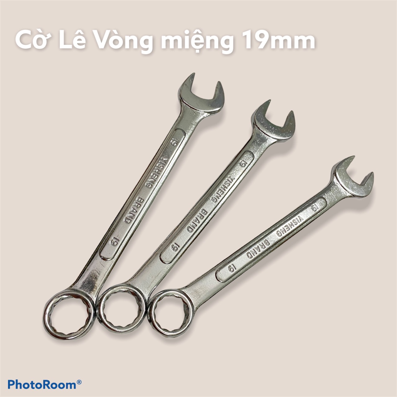 Cờ lê vòng miệng 19mm 2 đầu