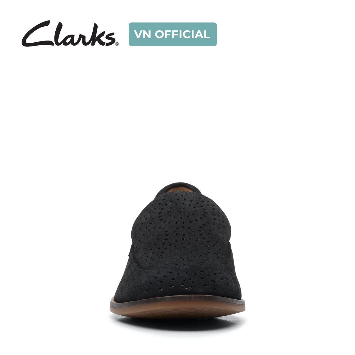 Giày Đế Bệt Da Lộn Nữ Clarks - Trish Calla