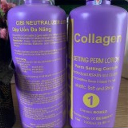 [HCM]Thuốc uốn tóc setting Cibi collagen 1000ml(số 1)