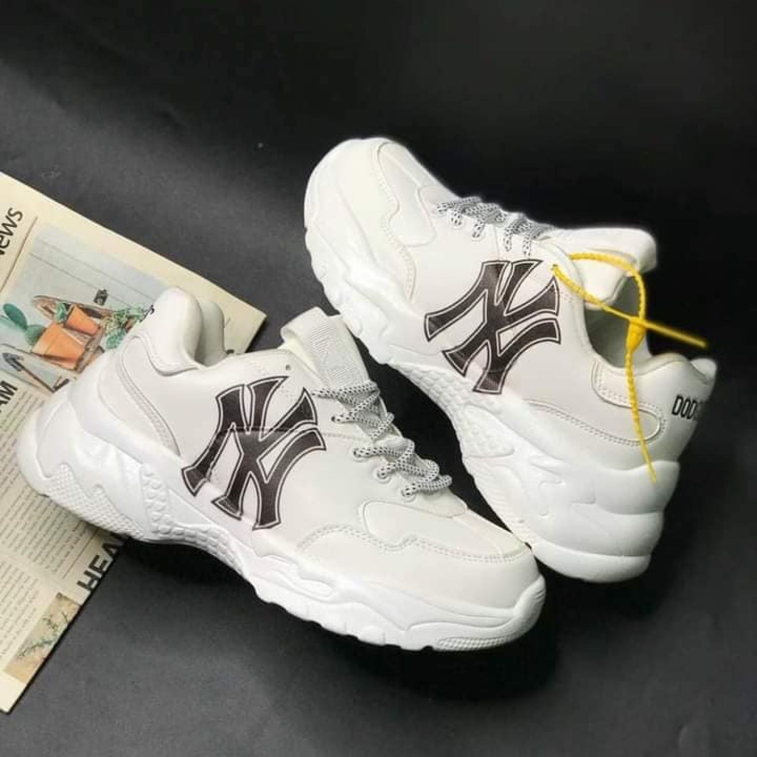 Giày sneaker 𝐌𝐋𝐁 ny vàng nam nữ full box, giày thể thao tăng chiều cao 𝐌𝐋𝐁 ny vàng 2021