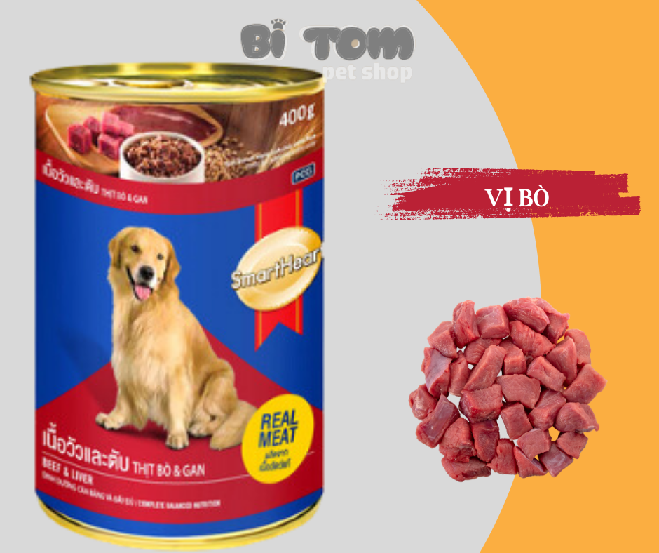 PATE CHO CHÓ SMARTHEART LON 400GR
