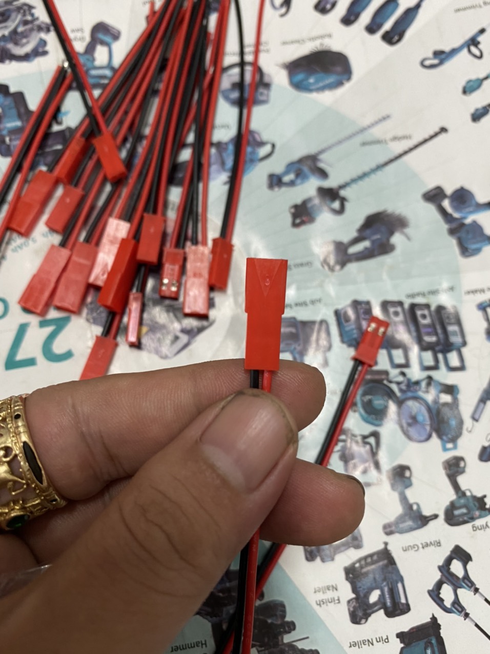 Jst 2P Cable, 22Awg Fire-Resistant Silicon Wire