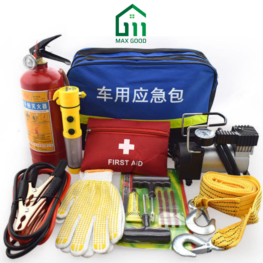 Bộ dụng cụ cứu hộ 9 món dành cho xe ô tô