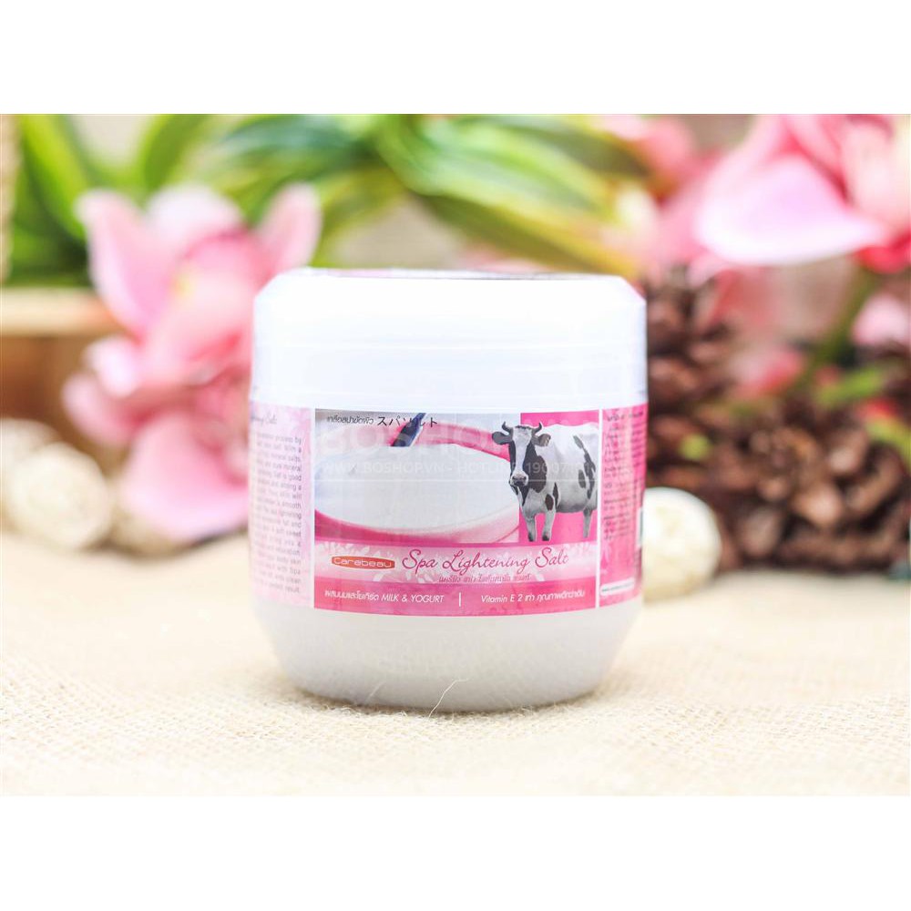 [HCM]Muối tắm chiết xuất từ sữa bò và sữa chua Carebeau Thái Lan 700g