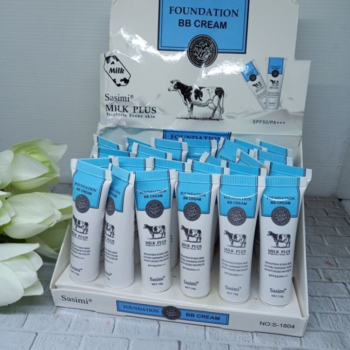 Kem nền trang điểm bb sasimi milk plus sữa bò 10g – satp963