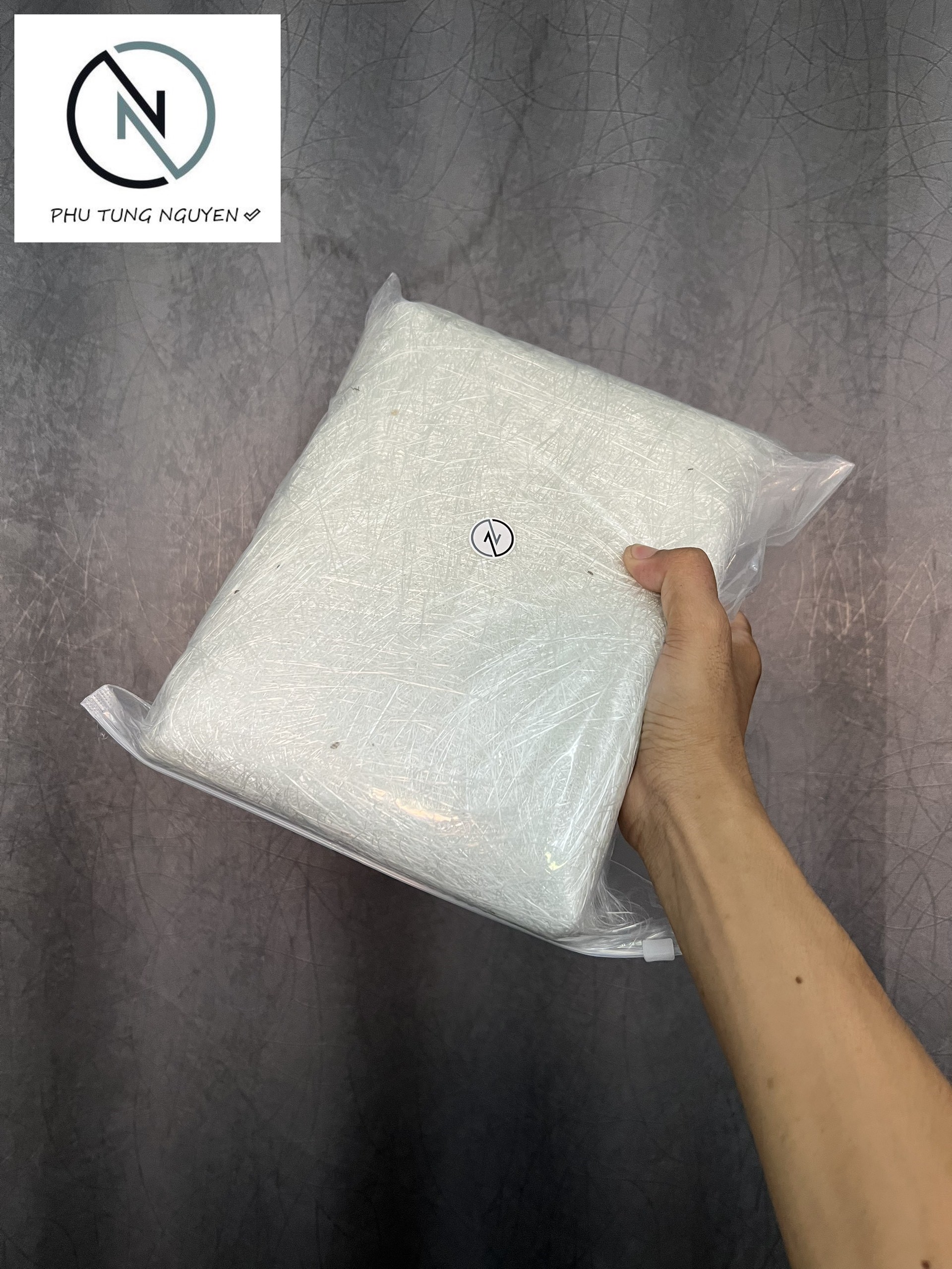1 kg sợi nỉ thủy tinh gia cường lực, nỉ quấn pô xe