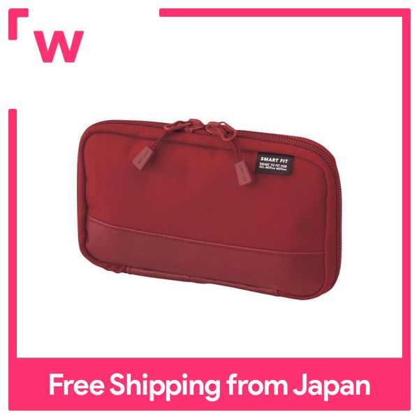 Lihit Lab Compact Pen Case Red A7687-3