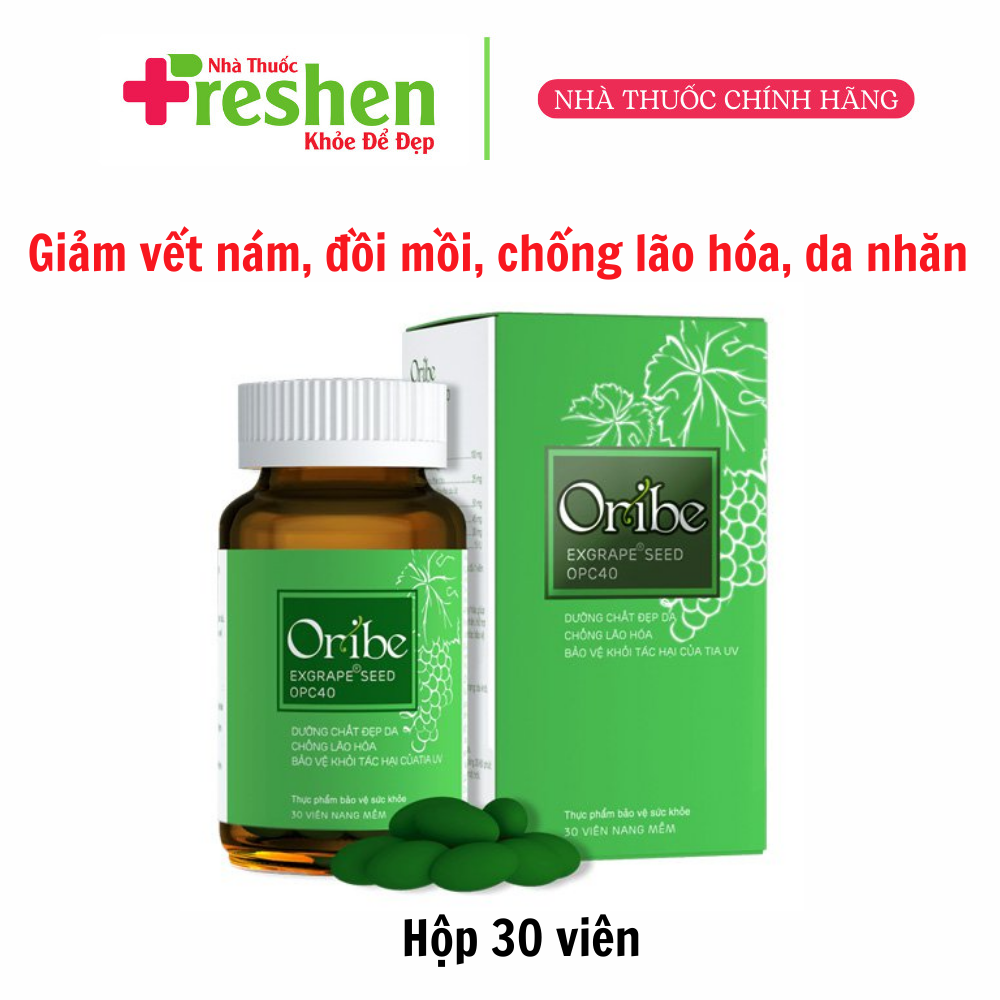 Viên uống Oribe Exgrape Seed OPC40 hỗ trợ đẹp da chống lão hóa
